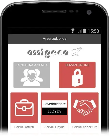 Screenshot APP Assigeco